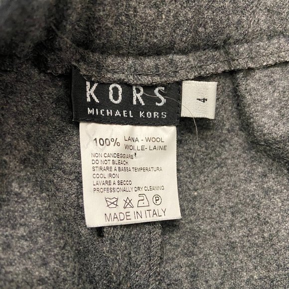KORS Michael Kors Couture Gray Wool Italian Pants - Picture 7 of 7